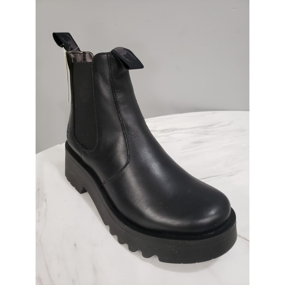 NEW NO BOX Fly London Womens Boots MEDI789FLY Casual Slip-On Ankle Rug Leather - Picture 1 of 6